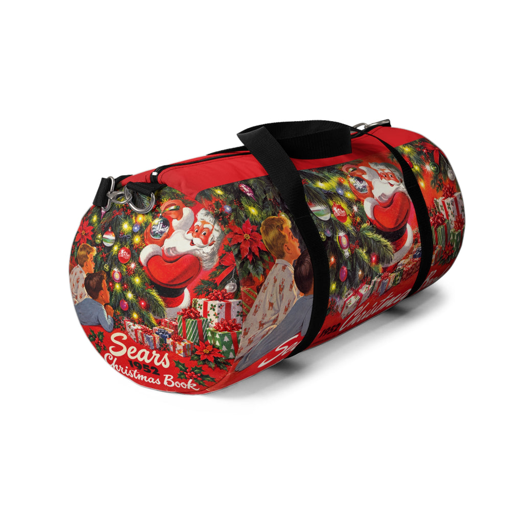 Vintage 1952 Christmas Duffel Bag – Retro Santa & Gift Holiday Travel Bag
