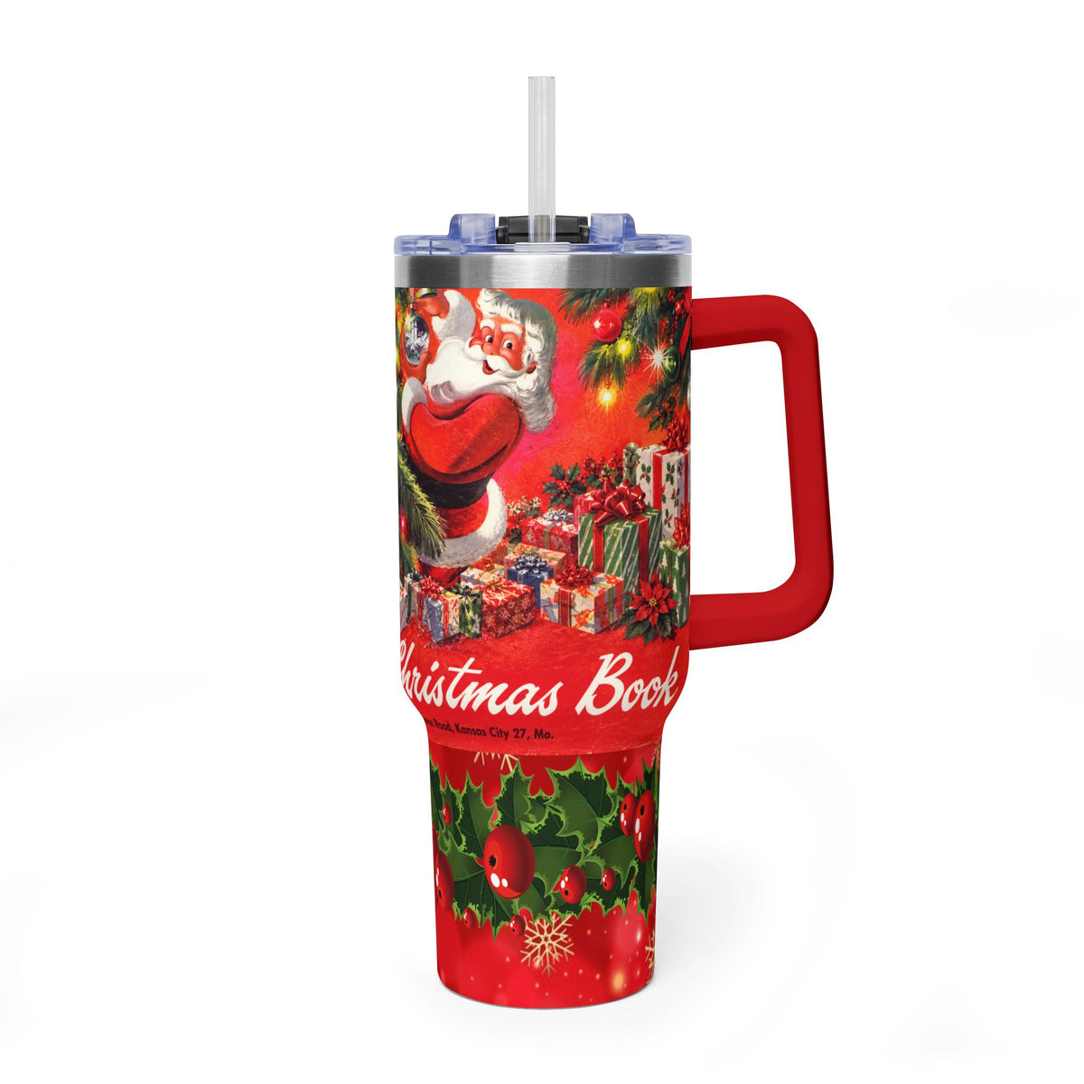 Christmas Vintage Sears 1952 40oz Vacuum Tumbler