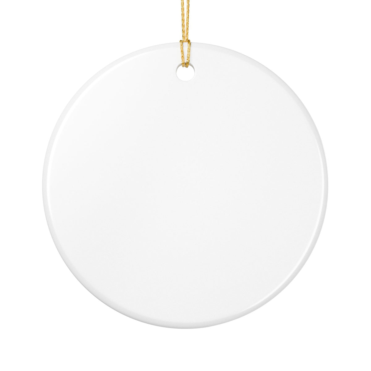 Christmas Blessings Ceramic Ornament — Religious Holiday Tree Decoration