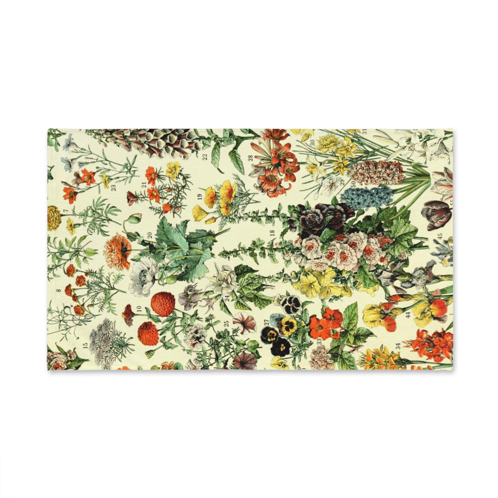 Vintage Wildflower Sampler Hand Towel