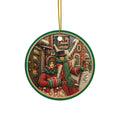 Vintage Victorian Carolers Christmas Card Art Ornaments, 2-Side Print, (1pc, 3pcs, 5pcs, 10pcs)
