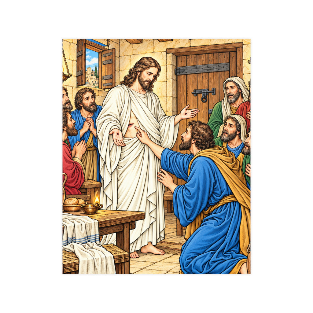 Jesus Appears in the Upper Room Vertical Matte Poster