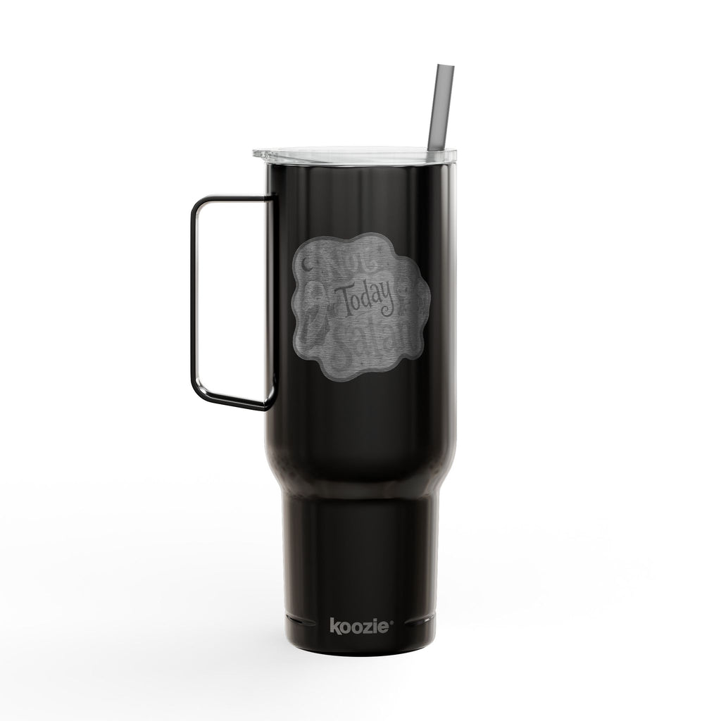 Not Today Satan Insulated Tumbler with Lid, 40oz (Engraving)