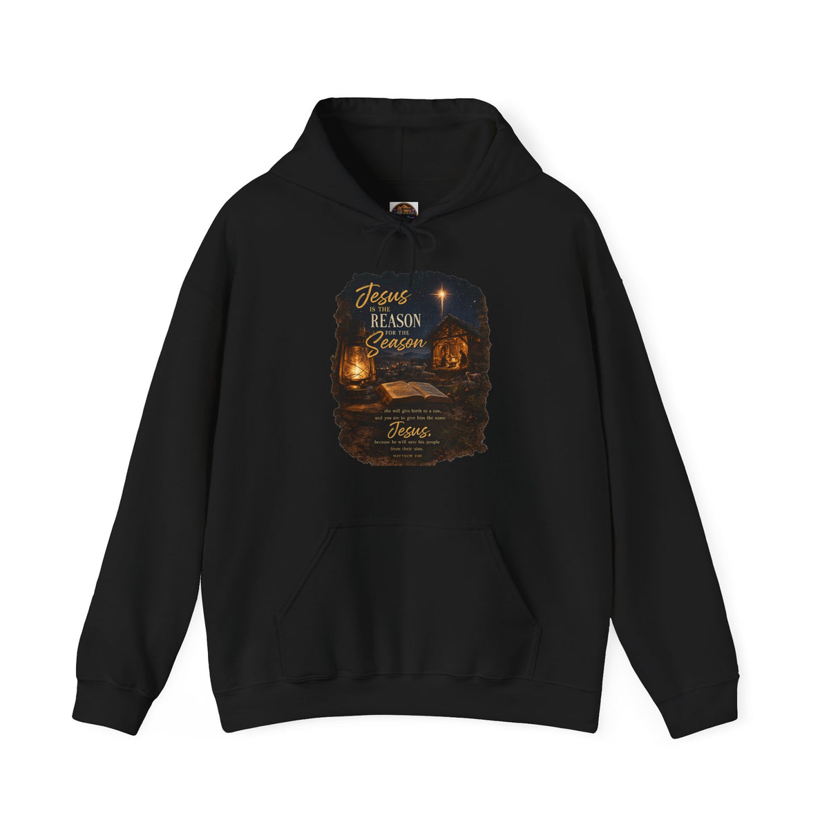 Jesus Reason Season hoodie | Nativity lantern scripture religious sweatshirt