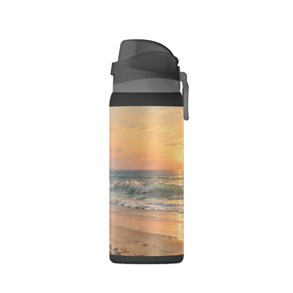 32oz Oasis Insulated Water Bottle – Beach Sunset Coastal Scene