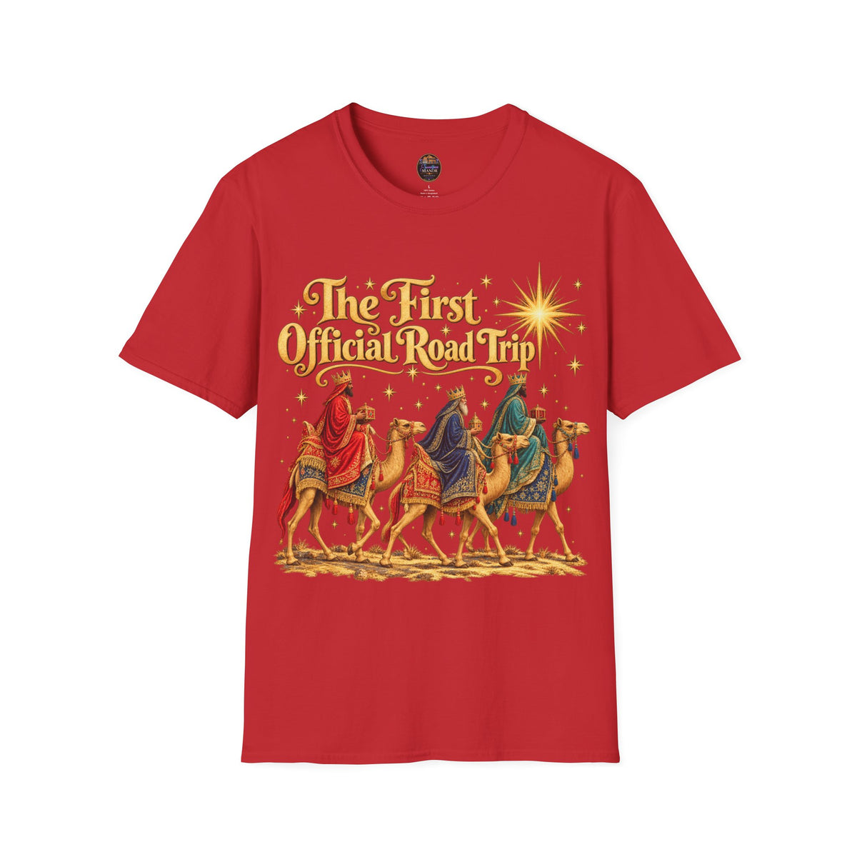 Three Wise Men Camels 'The First Official Road Trip' T-Shirt | Christmas Nativity Tee