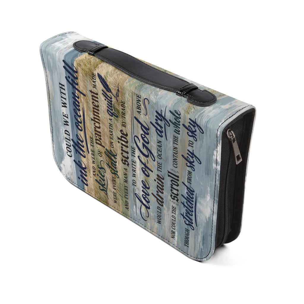Love of God Hymn Lyrics Beach themed Bible Cover in 4 sizes