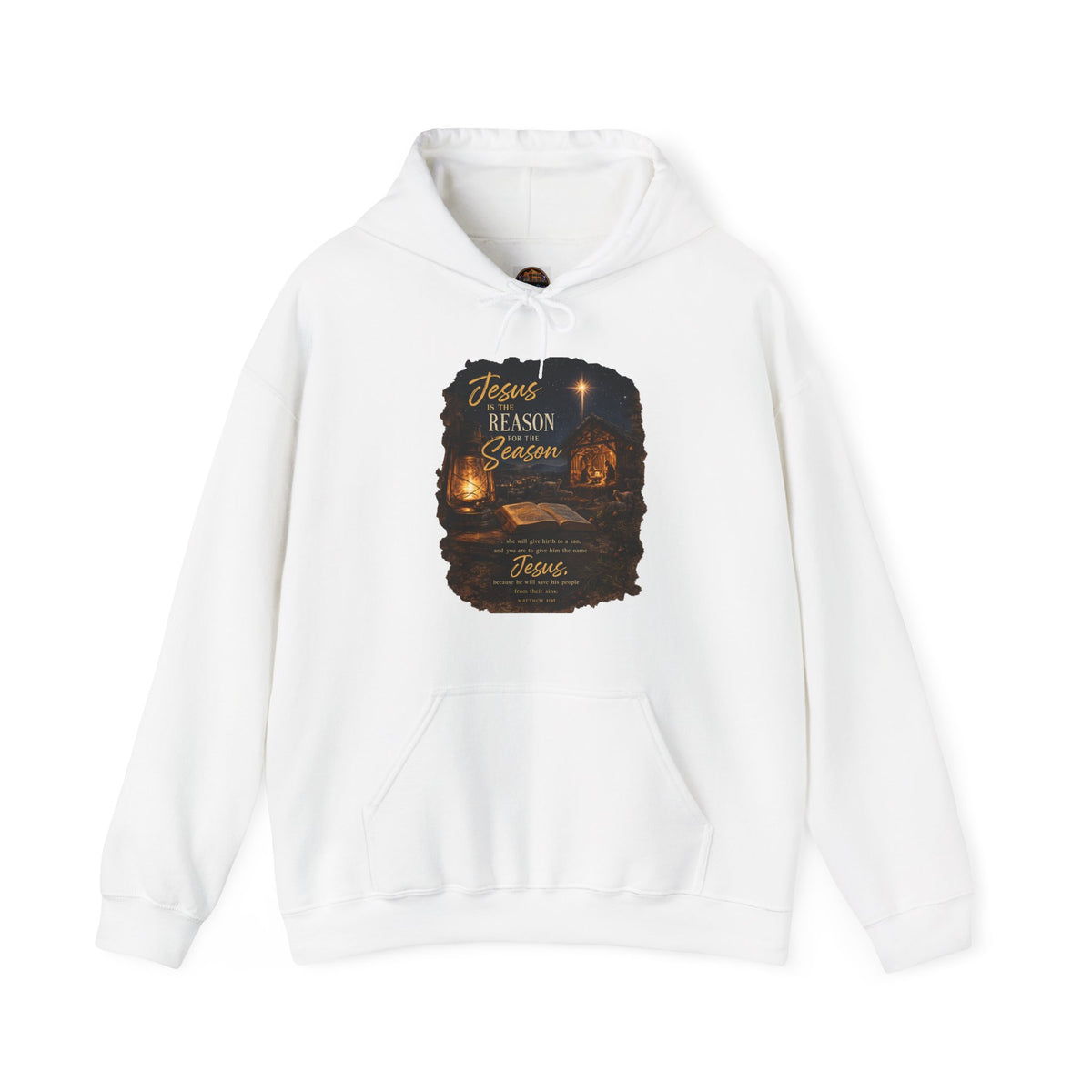 Jesus Reason Season hoodie | Nativity lantern scripture religious sweatshirt