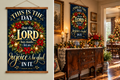 Christmas Scripture Wall Tapestry — "This Is The Day that the Lord has made; let us rejoice" (Psalm 118:24)