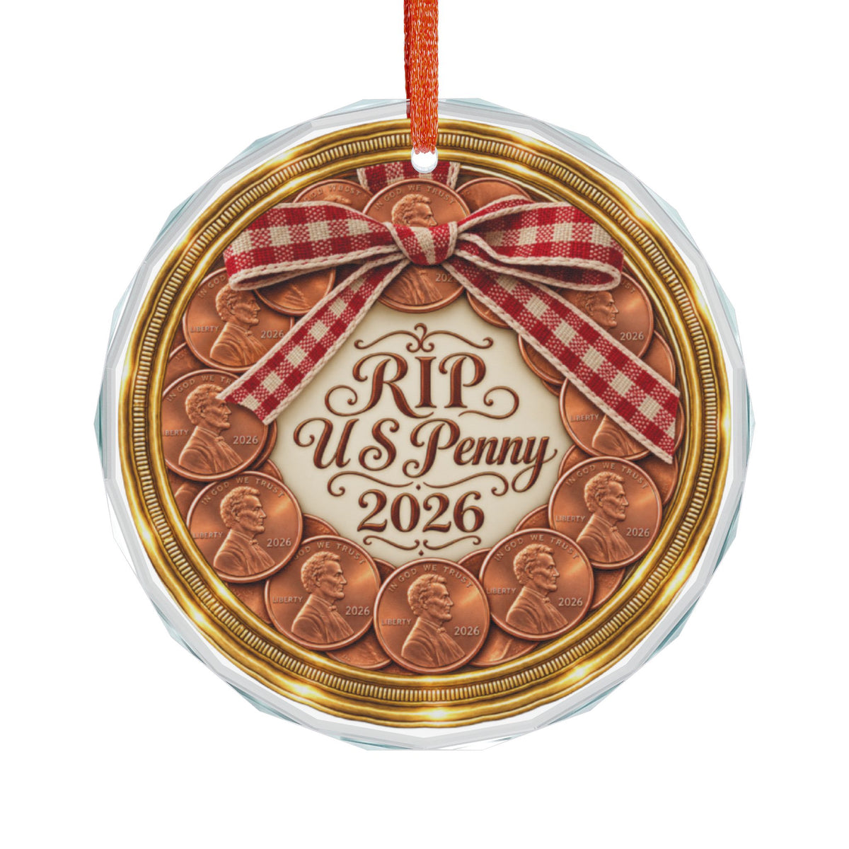End of the US Penny Christmas Decoration