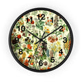 Vintage Wildflower Sampler Wall Clock