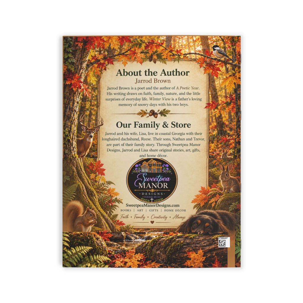 The Forest Floor Illustrated Poetry Book by Jarrod Brown | Autumn Woodland Nature Book | Inspirational Gift | Forest Art Book