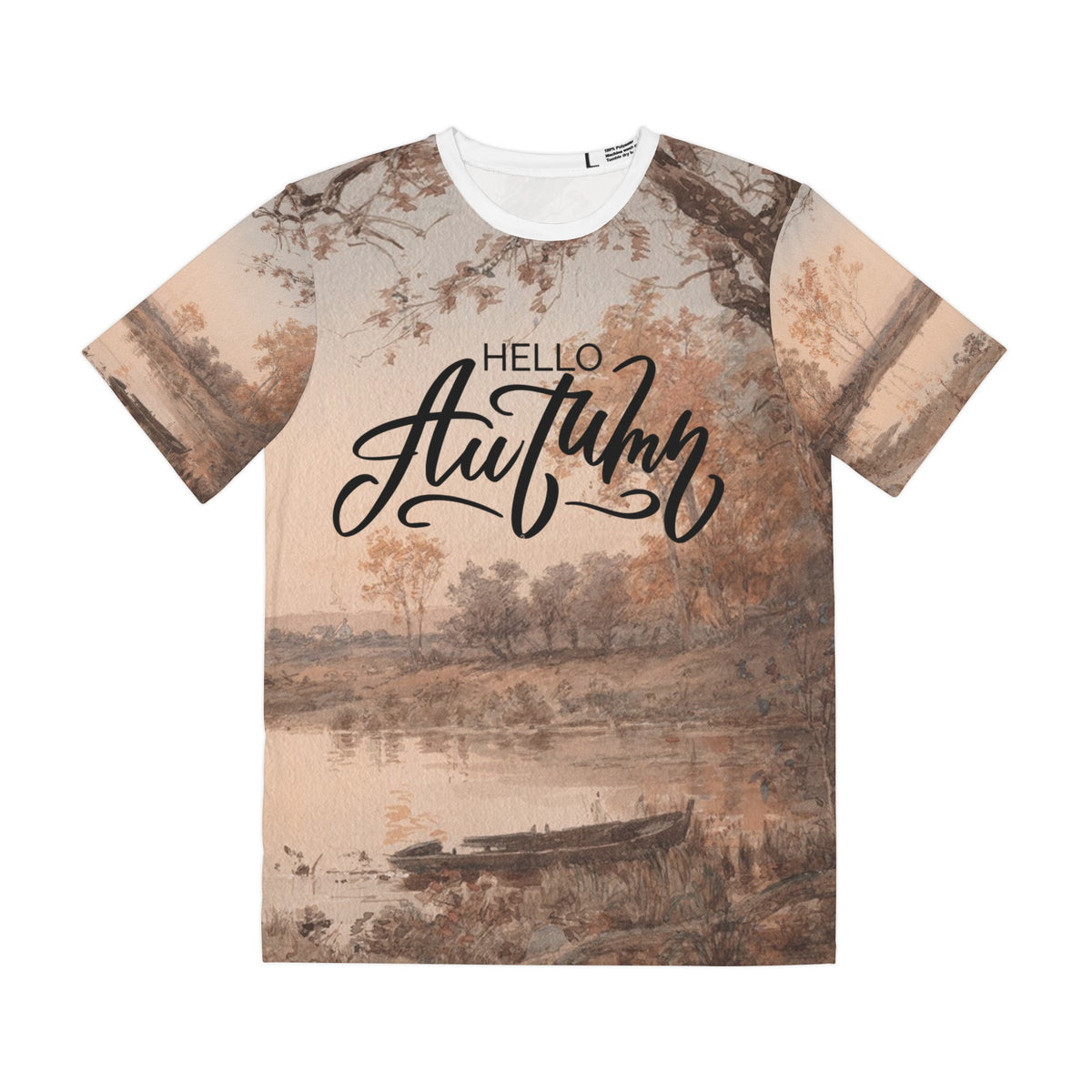 Hello Autumn Unisex Tee — Vintage Lakeside Fall Graphic Shirt