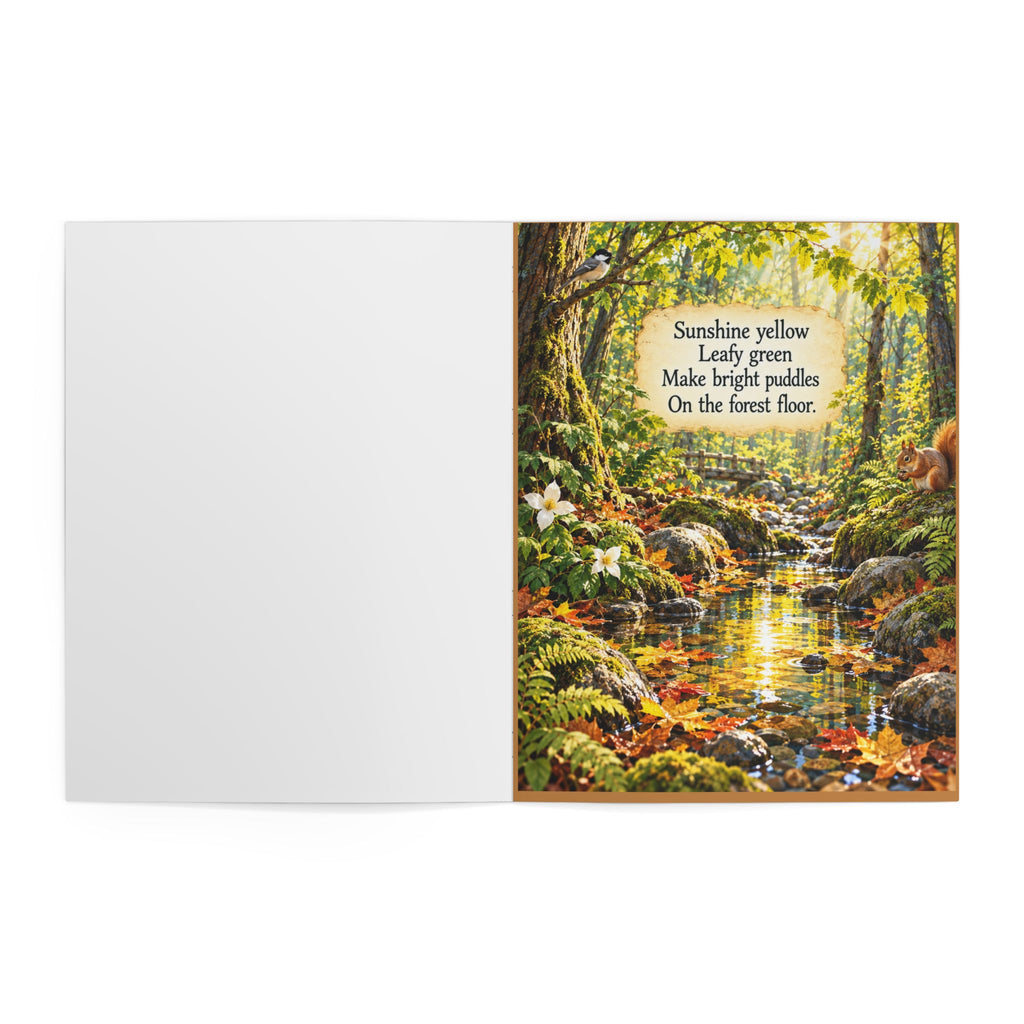 The Forest Floor Illustrated Poetry Book by Jarrod Brown | Autumn Woodland Nature Book | Inspirational Gift | Forest Art Book