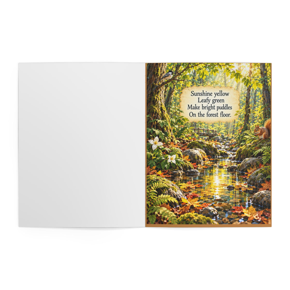 The Forest Floor Illustrated Poetry Book by Jarrod Brown | Autumn Woodland Nature Book | Inspirational Gift | Forest Art Book
