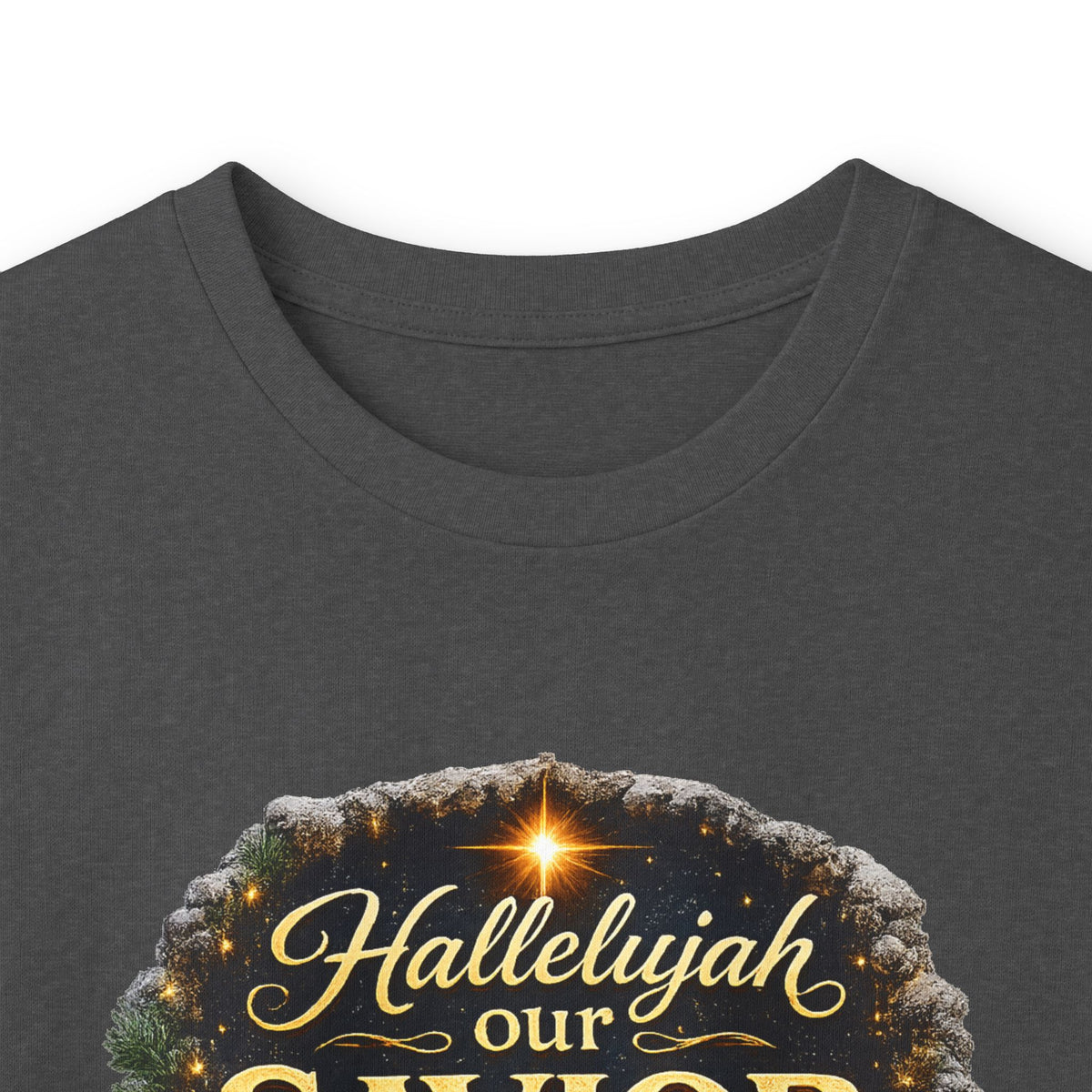 Hallelujah Our Savior Is Born long sleeve tee | Nativity Christmas shirt