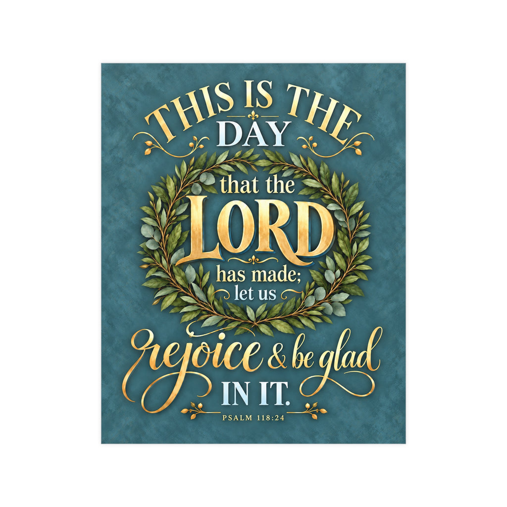 This is the Day Scripture Vertical Matte Poster