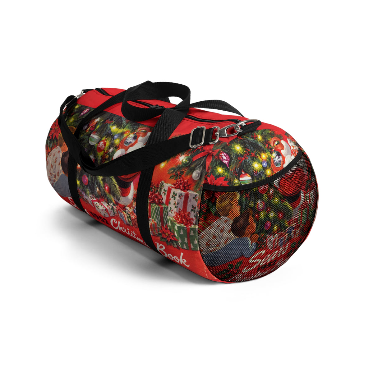 Vintage 1952 Christmas Duffel Bag – Retro Santa & Gift Holiday Travel Bag