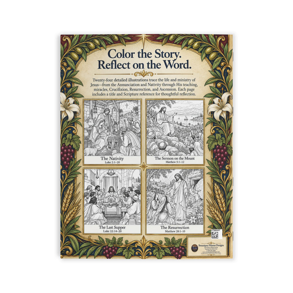 The Life of Jesus Adult Coloring Book