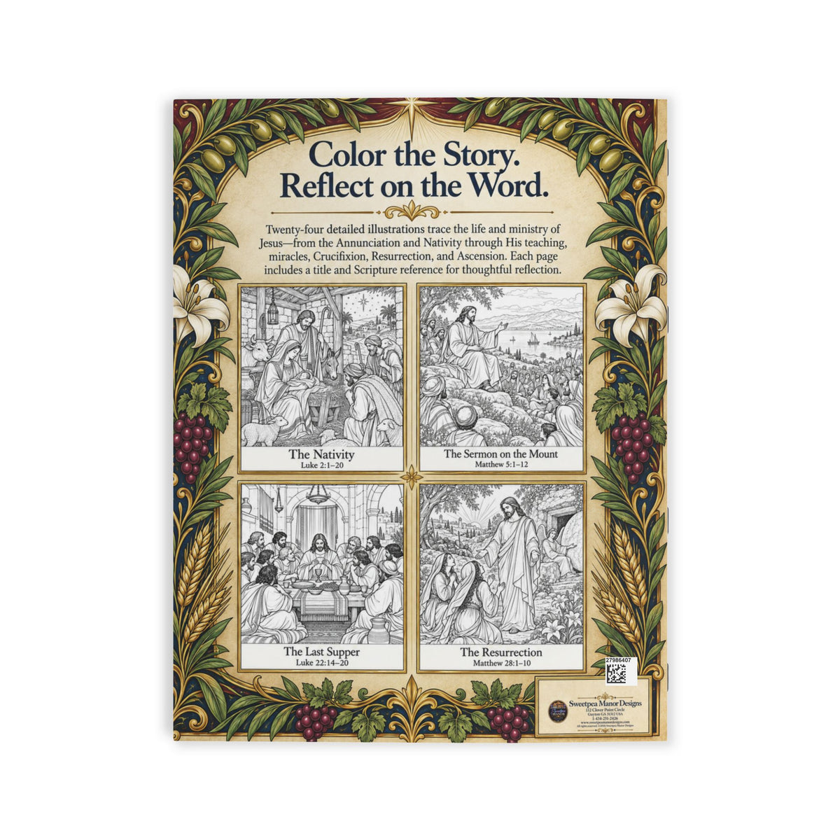 The Life of Jesus Adult Coloring Book