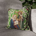 Nativity Holy Family Christmas Pillowcase — Religious Holiday Decor