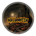 Halloween Haunted House Wooden Hanging Sign – Spooky Pumpkin Porch Decor