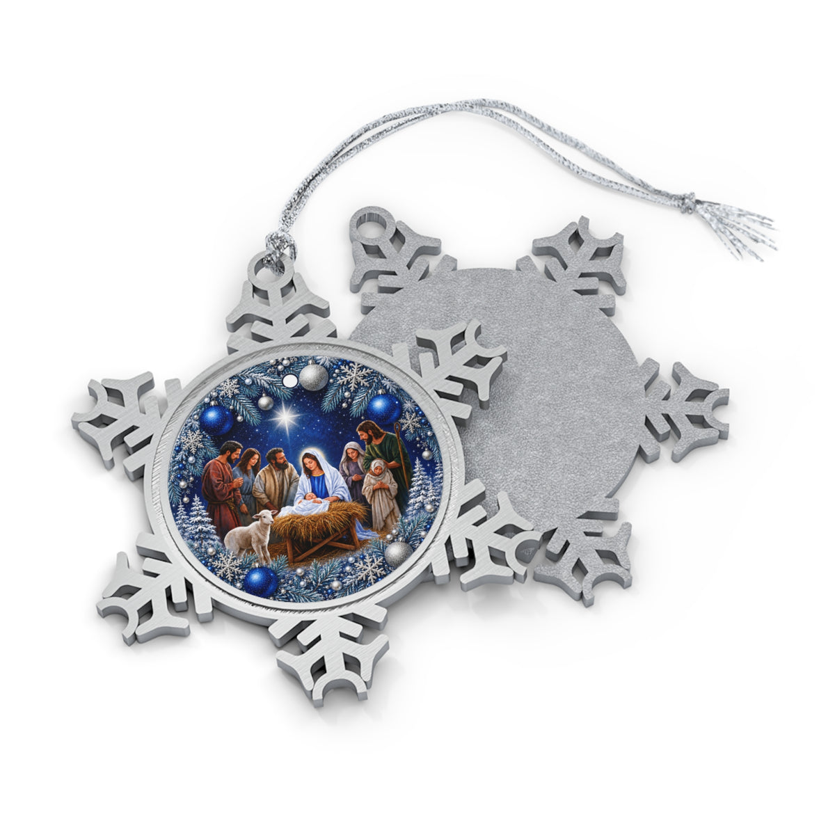 Pewter Snowflake Ornament