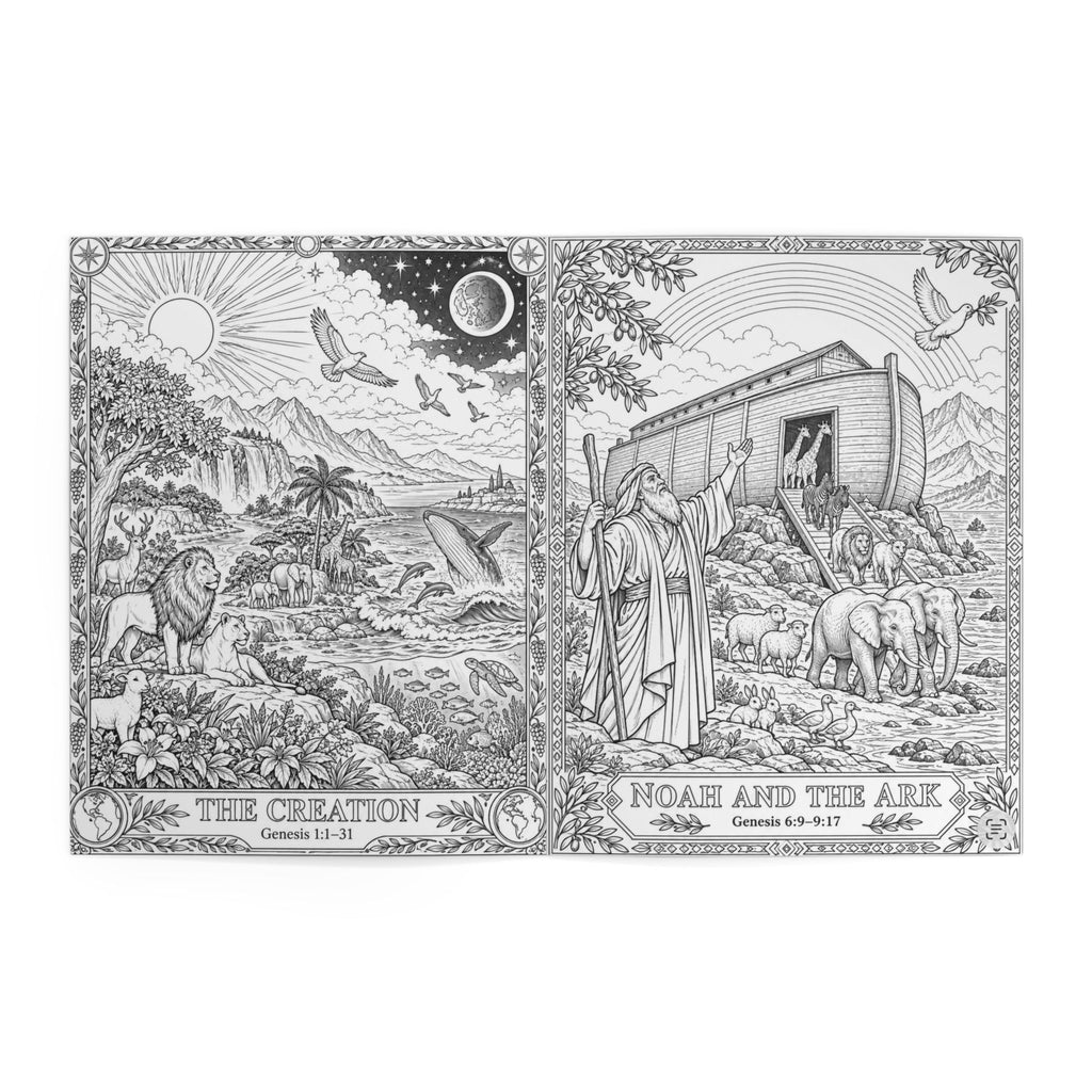Great Stories of the Bible Adult Coloring Book by Jarrod Brown