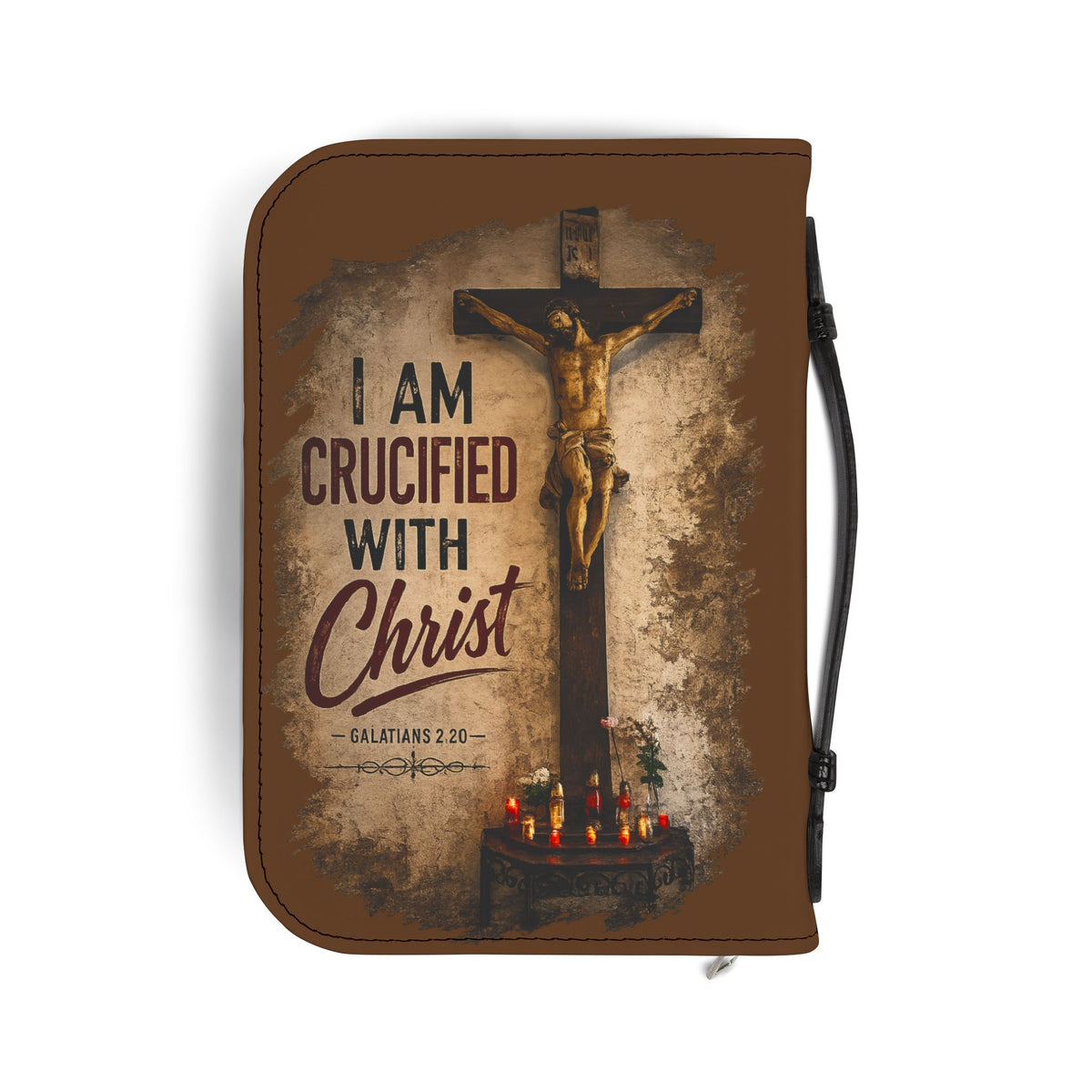 Crucified with Christ Crucifix Bible Cover in 4 sizes