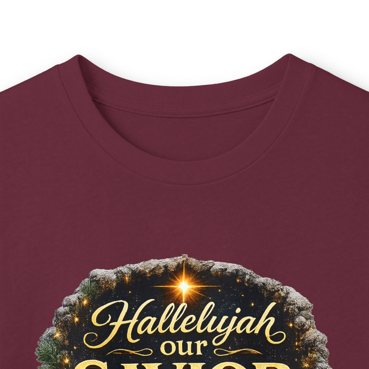 Hallelujah Our Savior Is Born long sleeve tee | Nativity Christmas shirt