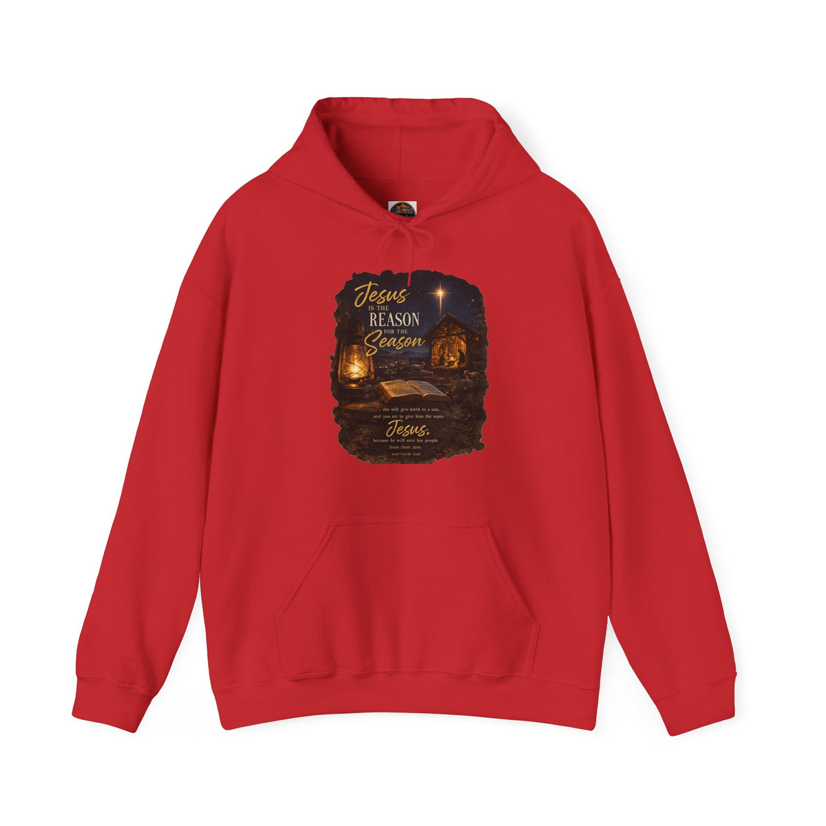 Jesus Reason Season hoodie | Nativity lantern scripture religious sweatshirt