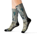 Vintage New York Travel Poster Crew Socks