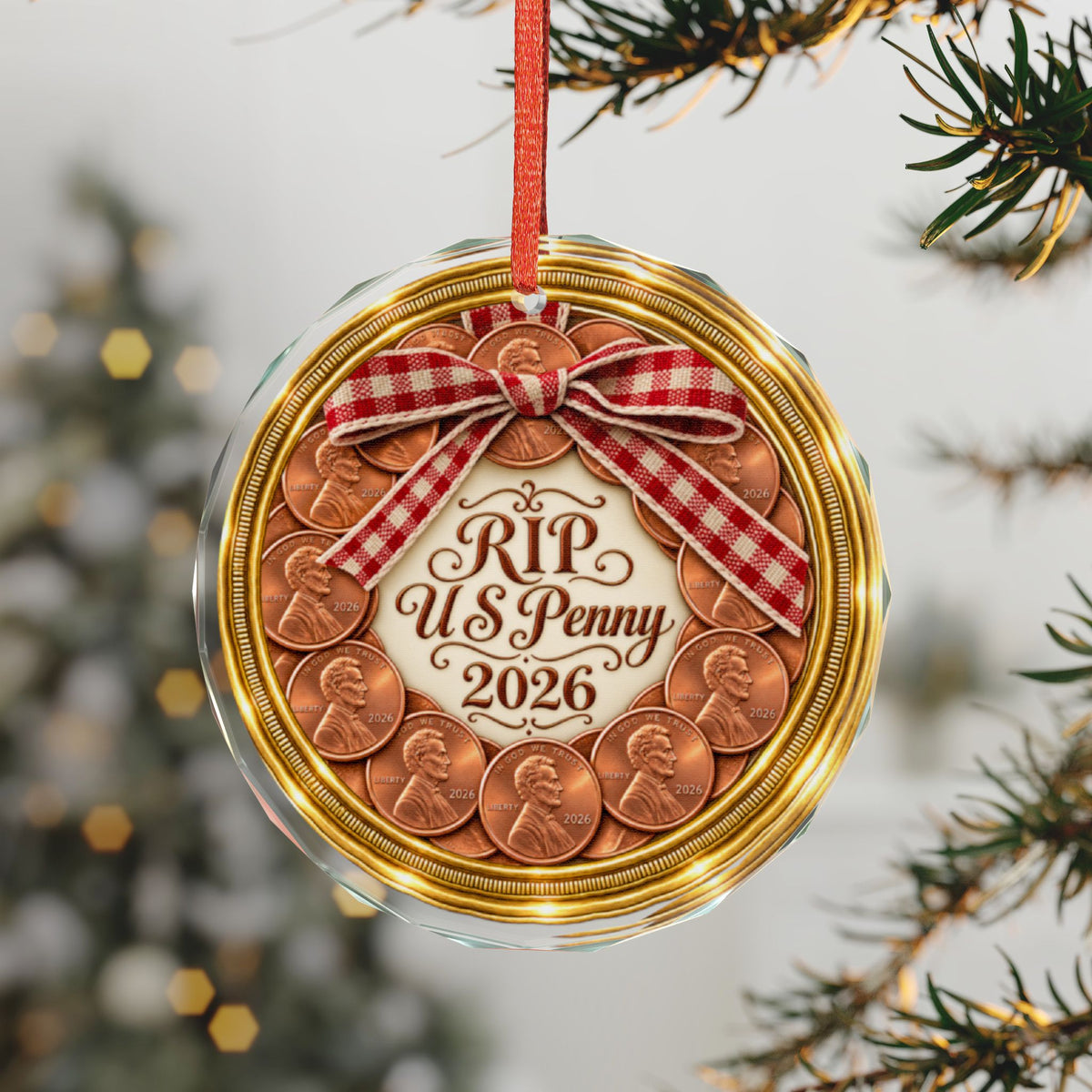 End of the US Penny Christmas Decoration