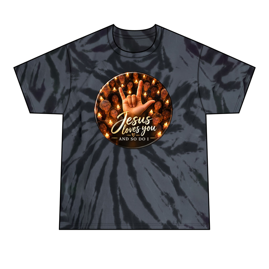 Walk to Emmaus DeColores Candlelight Service Jesus Jesus Window Tie-Dye Tee