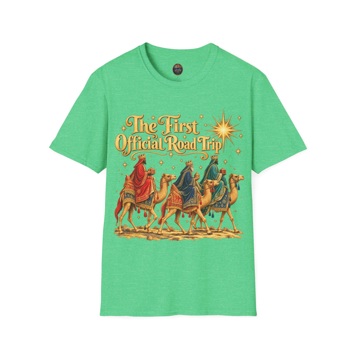Three Wise Men Camels 'The First Official Road Trip' T-Shirt | Christmas Nativity Tee