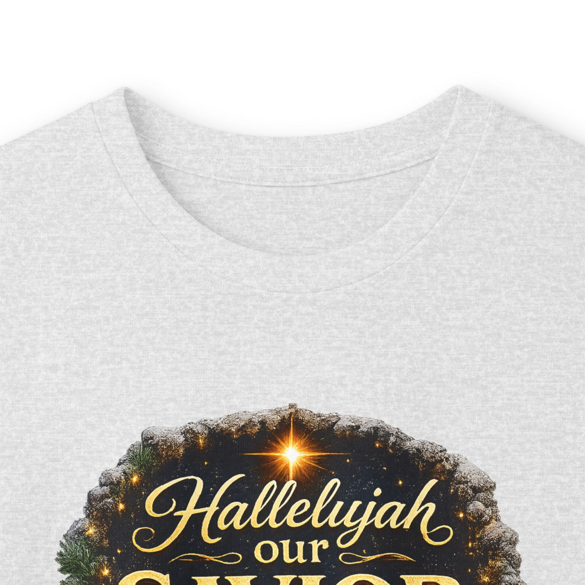 Hallelujah Our Savior Is Born long sleeve tee | Nativity Christmas shirt