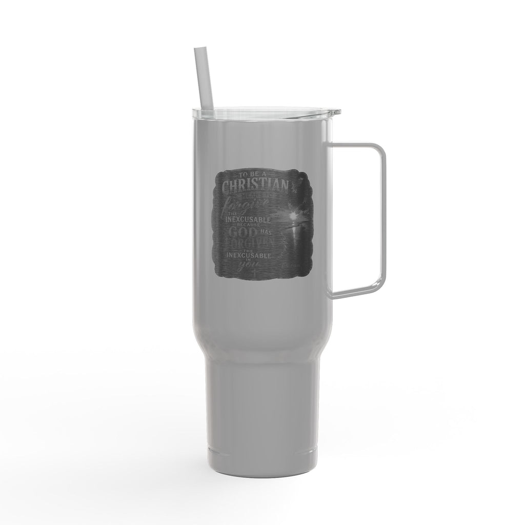 God Has Forgiven You Insulated Tumbler with Lid, 40oz (Engraving)