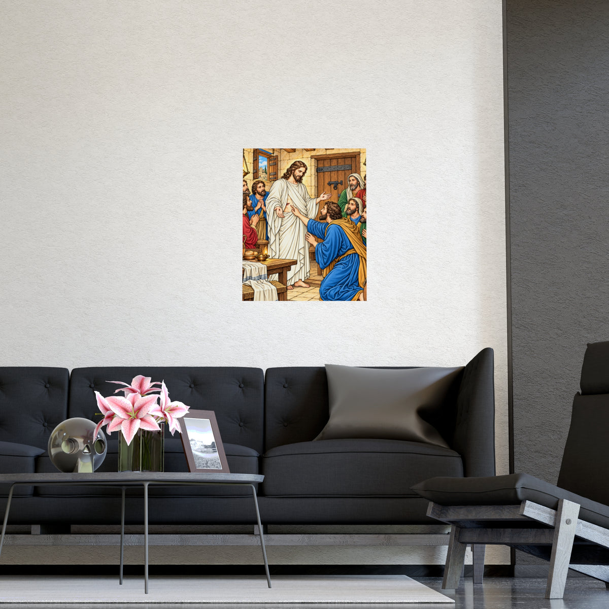 Jesus Appears in the Upper Room Vertical Matte Poster