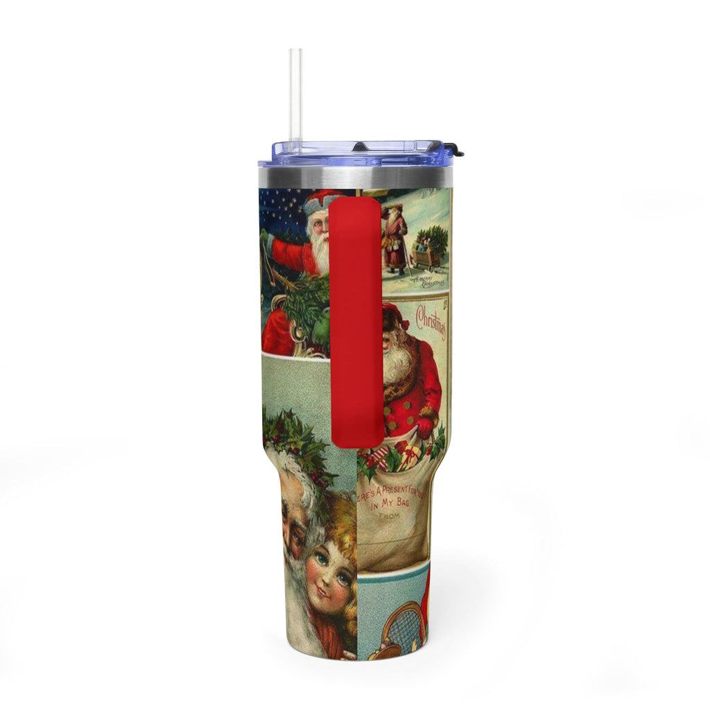 Vintage Santa Claus ChristmasVacuum Thermal Tumbler, 40oz