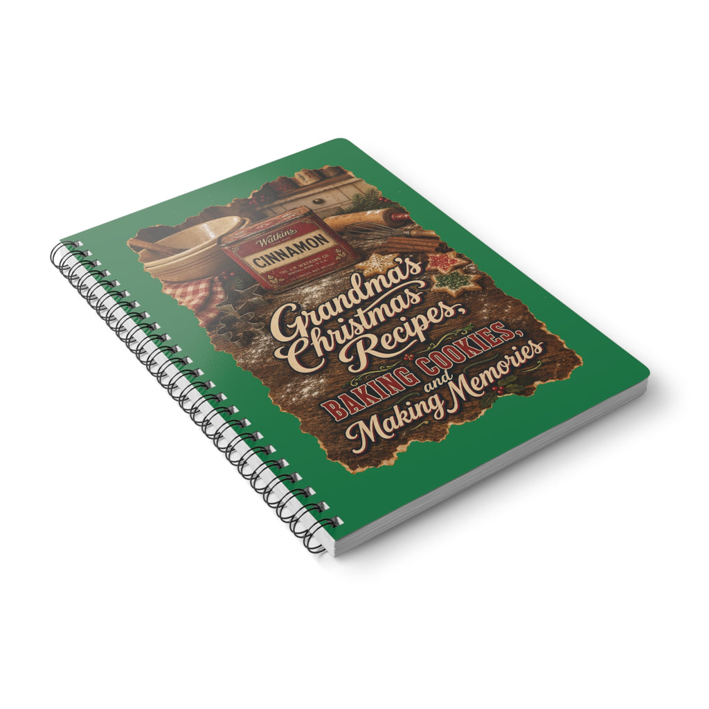 Vintage Christmas Memories Wirobound Softcover Notebook, A5