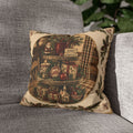 Christmas Country Kitchen Pillowcase — "Merry Christmas" Decorative Throw Pillow Cover