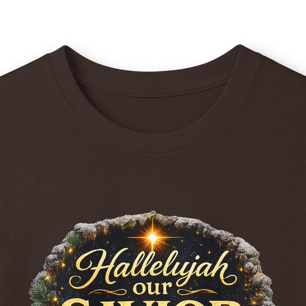 Hallelujah Our Savior Is Born long sleeve tee | Nativity Christmas shirt