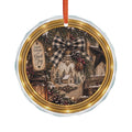 Glass Ornament | Rustic Country Church Christmas Decoration