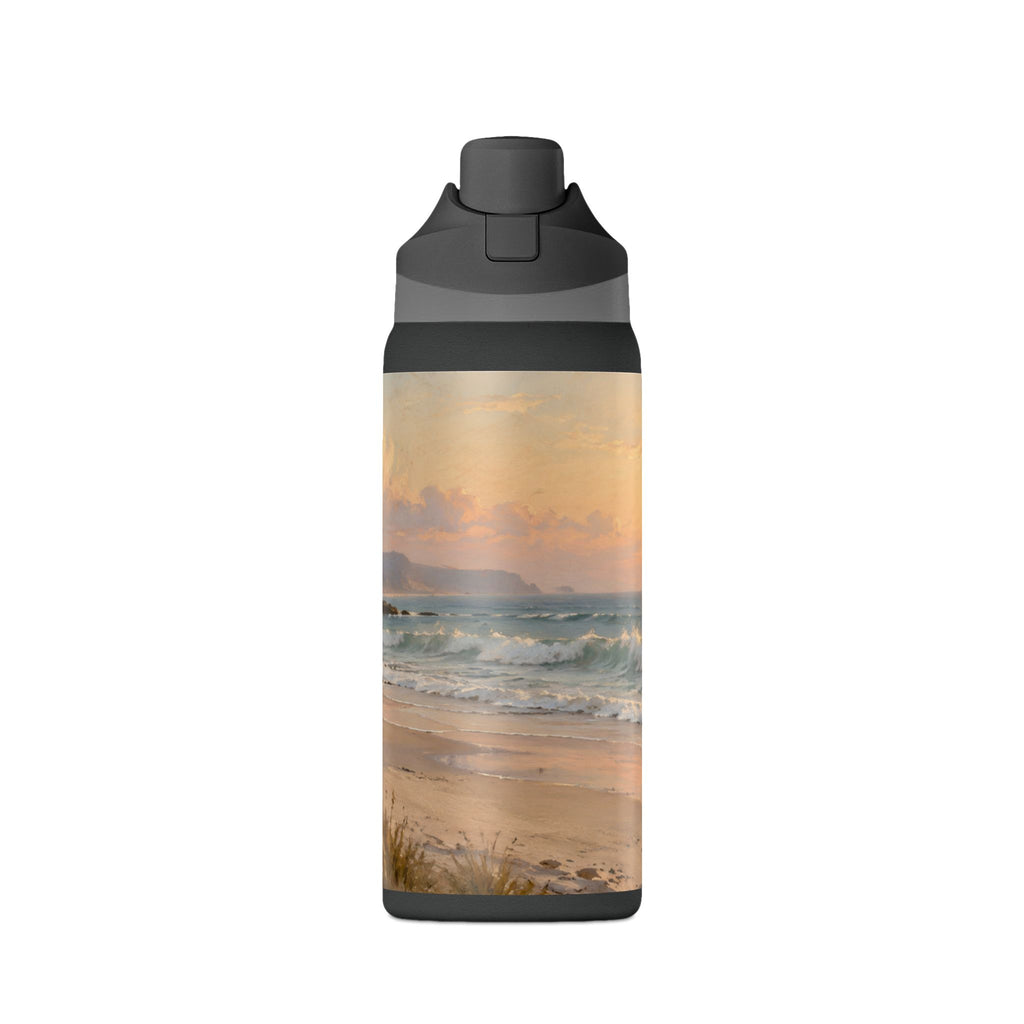 32oz Oasis Insulated Water Bottle – Beach Sunset Coastal Scene