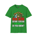 Dear Jesus Nativity Illustration T-Shirt | Humorous Religious Christmas Tee