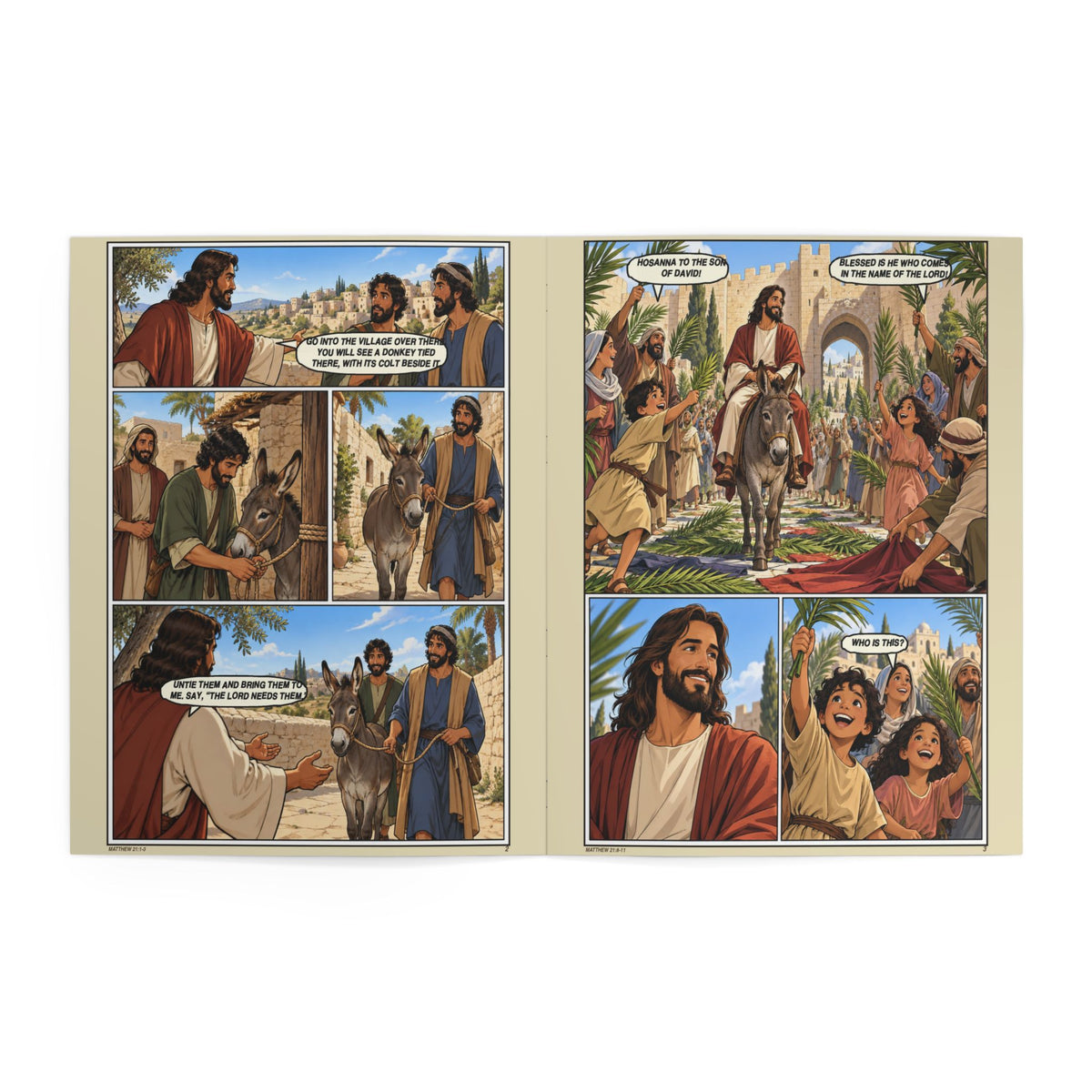 Holy Week from the Story of Jesus Children’s Comic Book
