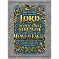 Wall Tapestry - Isaiah 40:31 Wait Upon the Lord Eagles Wings Christian Decor