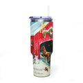 Greeting you at Christmas Vacuum Thermal Tumbler, 40oz