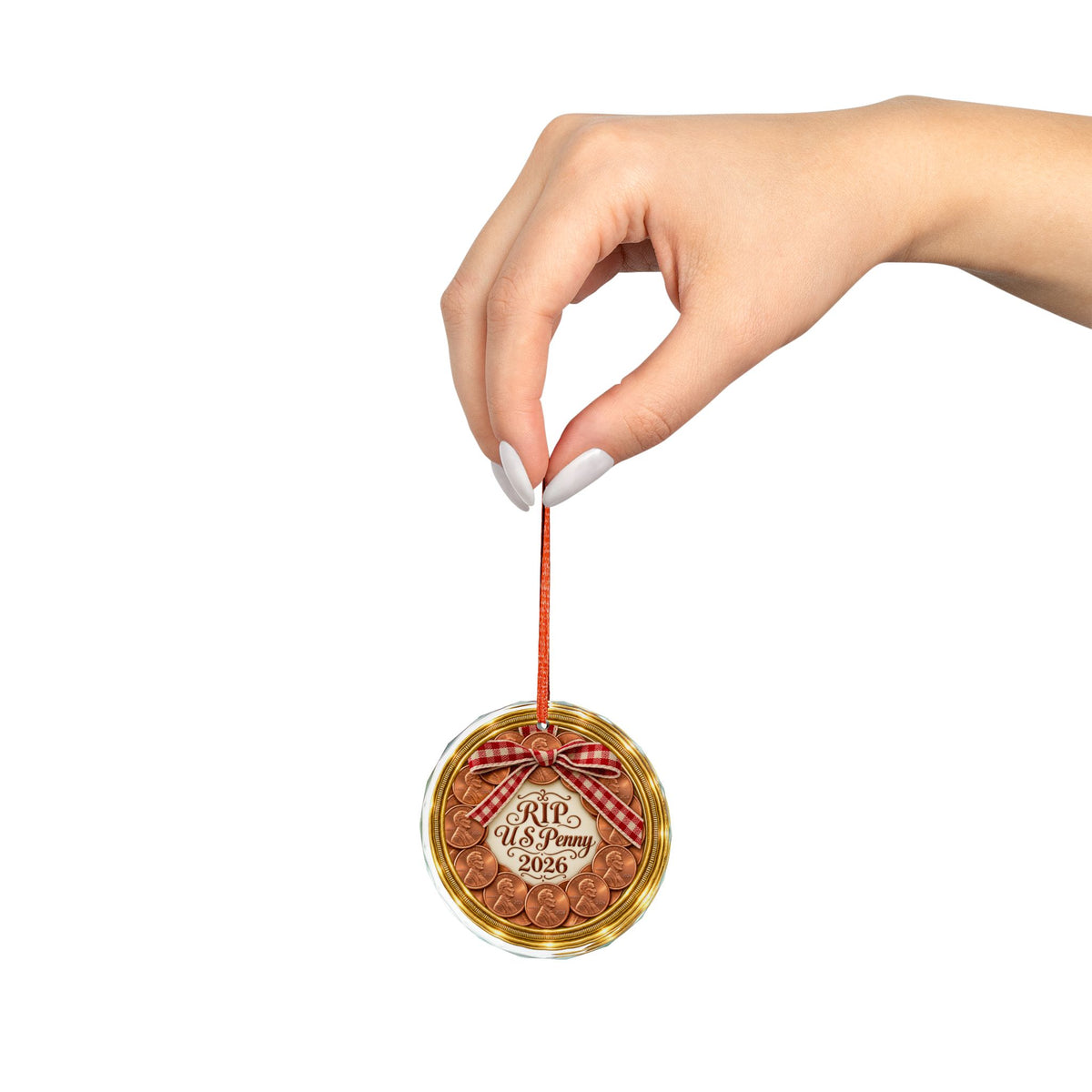End of the US Penny Christmas Decoration