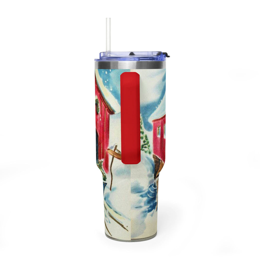 Greeting you at Christmas Vacuum Thermal Tumbler, 40oz